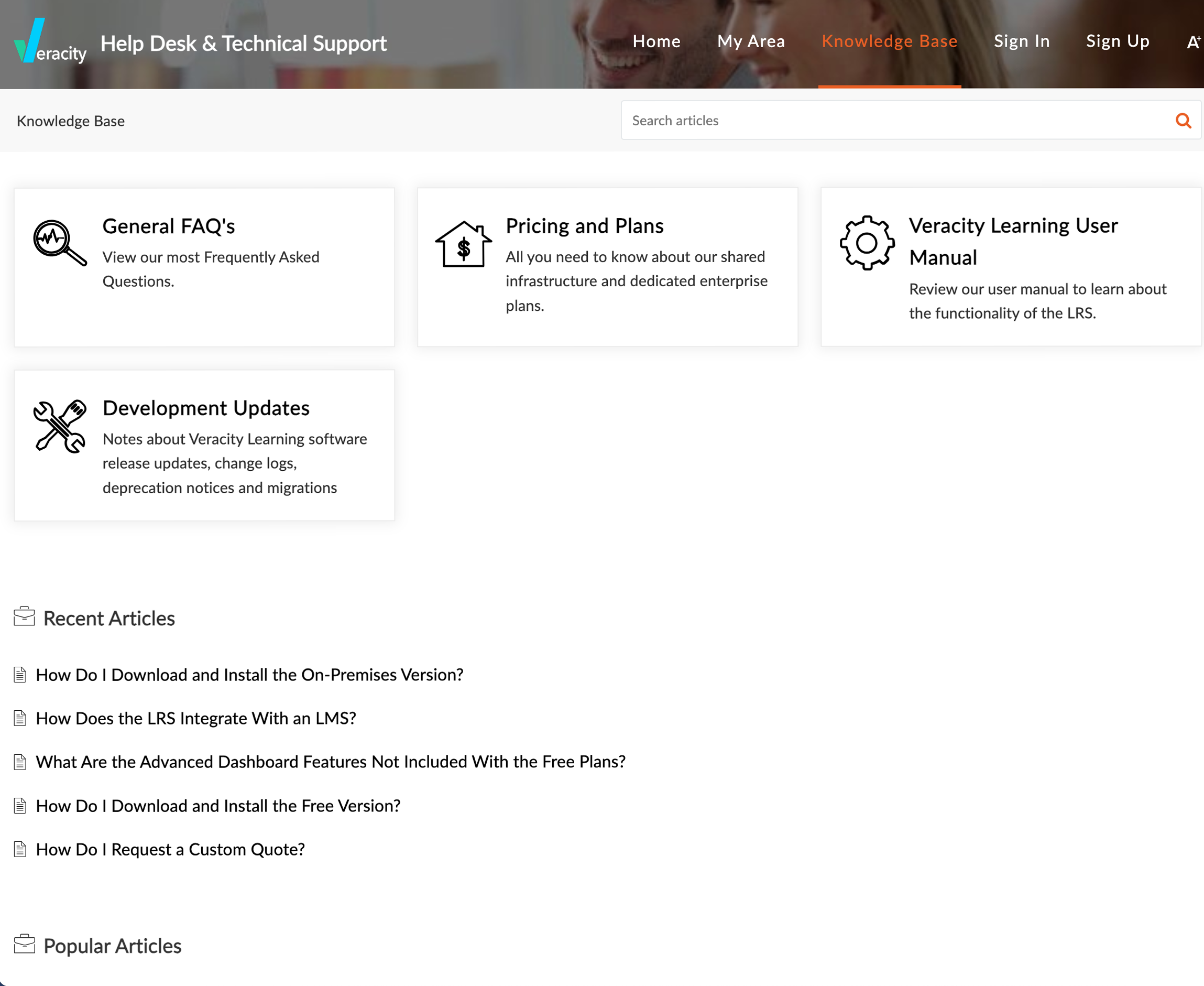 Veracity Learning Resources Update